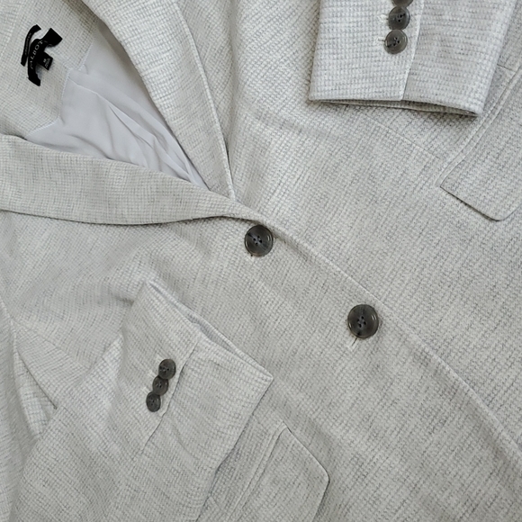 Talbots Aberdeen Pique Blazer in Light Grey 16 - Picture 3 of 3